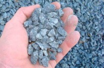 1/2″ Bluestone – Used mainly in driveways.  Has a tendency to travel around landscape unless it has an edge or border restraint.