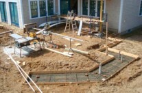 Setting the groundwork and reinforced footing